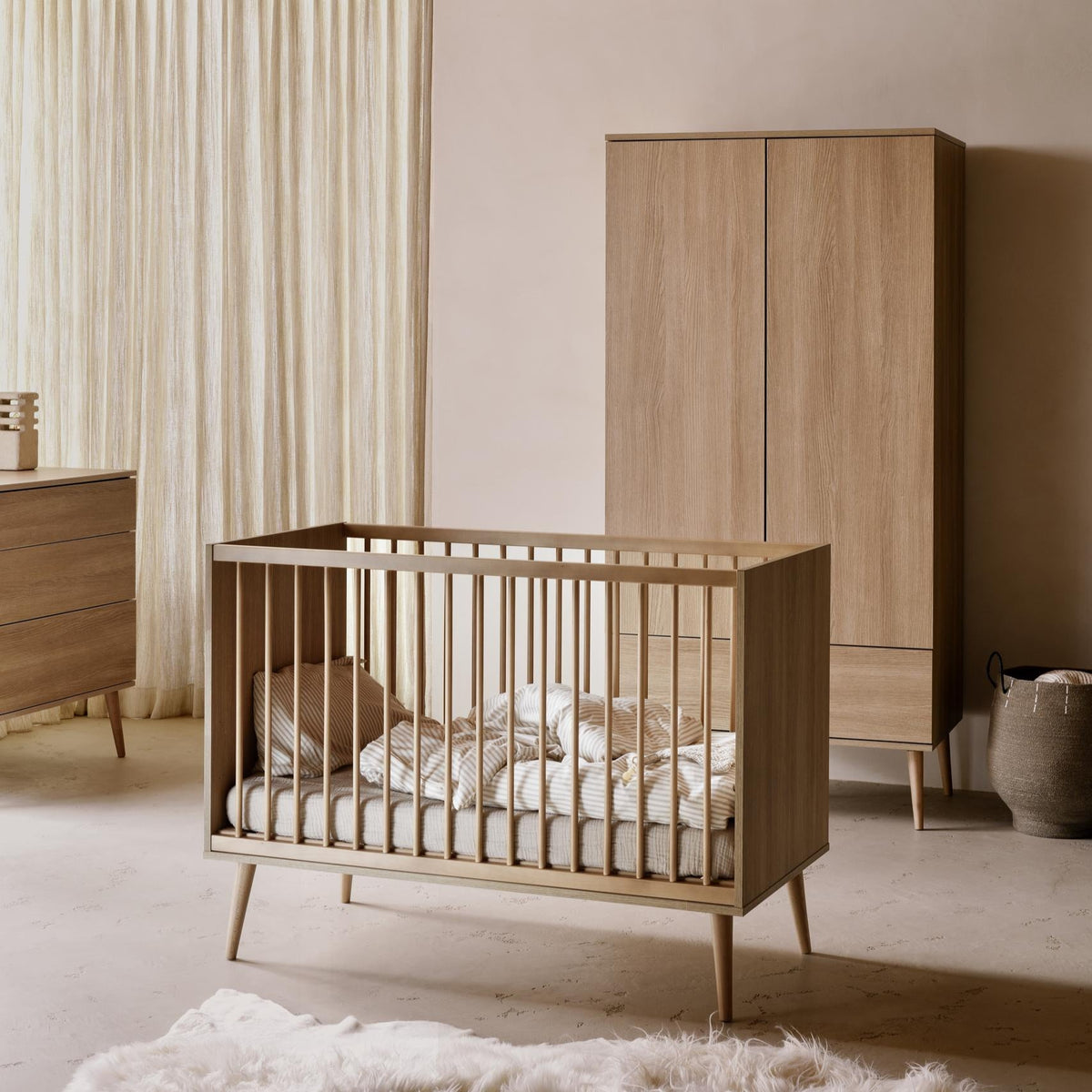 Babybett Flow - Honey Ash 120x60cm - little something