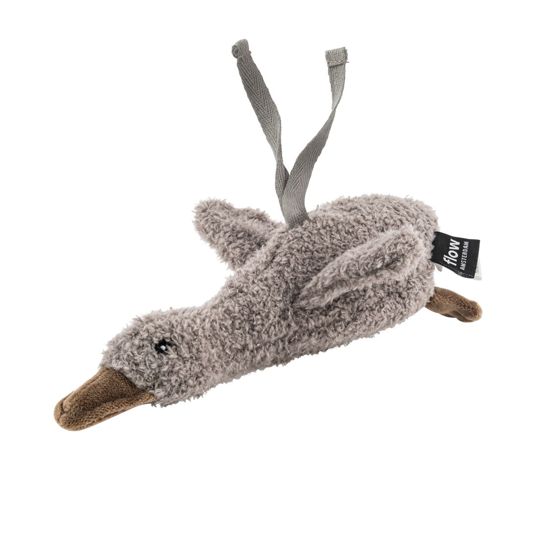 Einschlafhilfe & Kuscheltier Gans inkl. Soundbox "Liva Comforter on the go" - Grau - little something