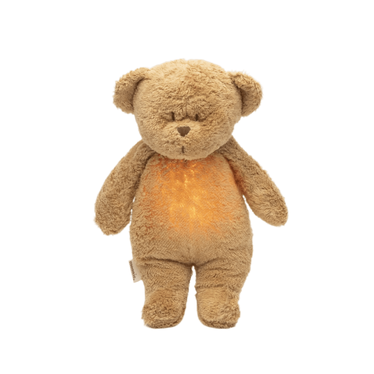 Moonie Bär Organic Nachtlicht, Einschlafhilfe & Kuscheltier - Cappuccino natur - little something