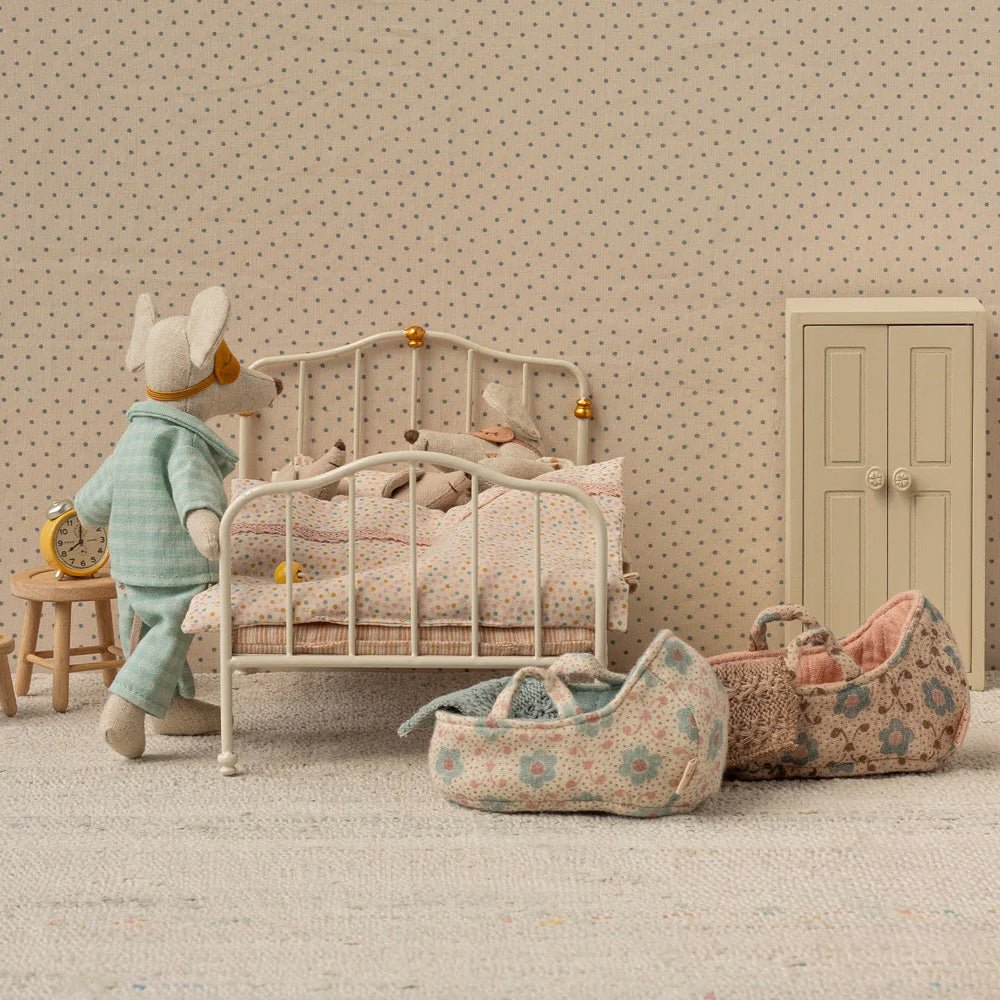Vintage Bett, Maus - Creme - little something
