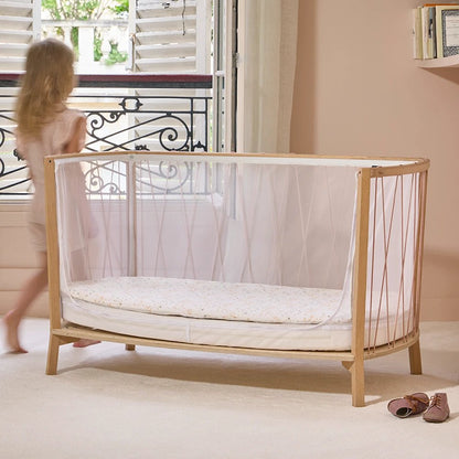 Babybett "KIMI" Rosenholz (umbaubar in ein offenes Babybett) - little something