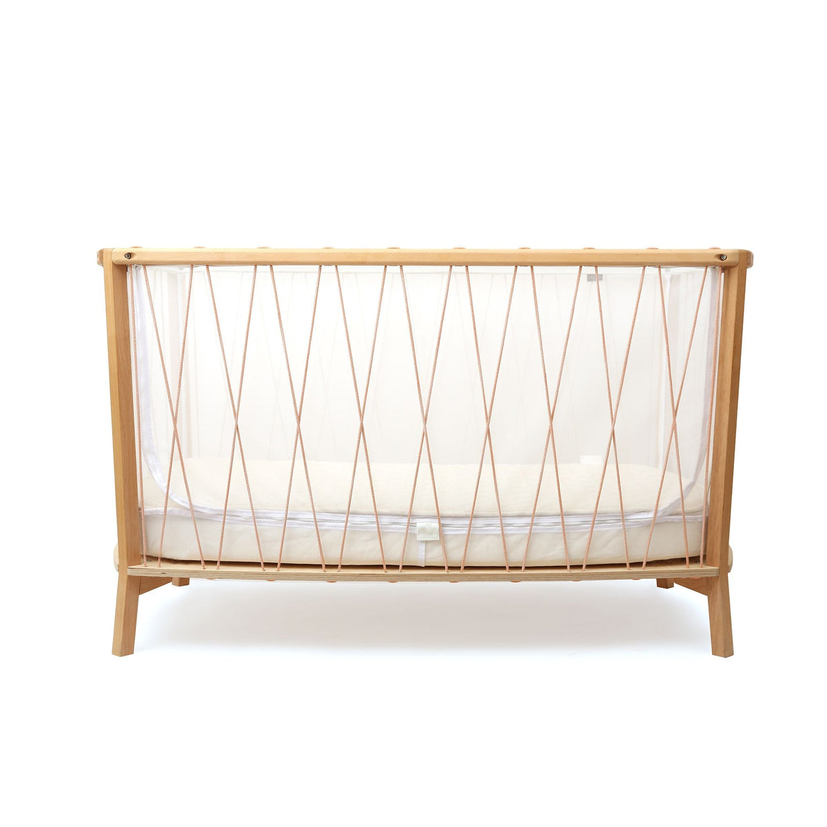 Babybett "KIMI" Rosenholz (umbaubar in ein offenes Babybett) - little something