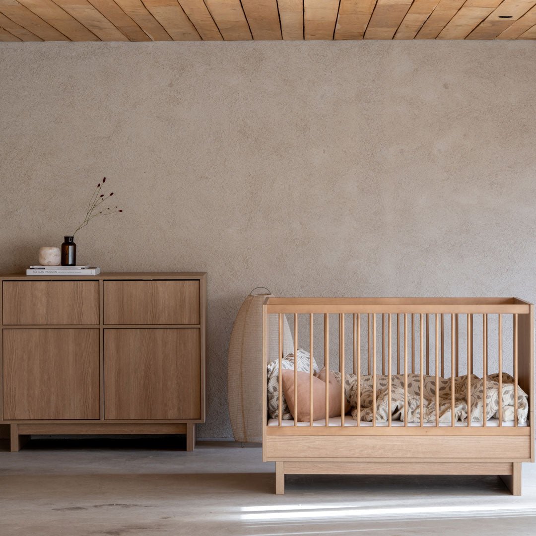 Babybett Kyo - Honey Ash 120x70cm