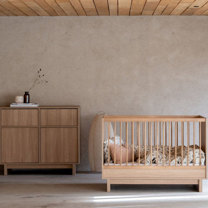 Babybett Kyo - Honey Ash 120x70cm