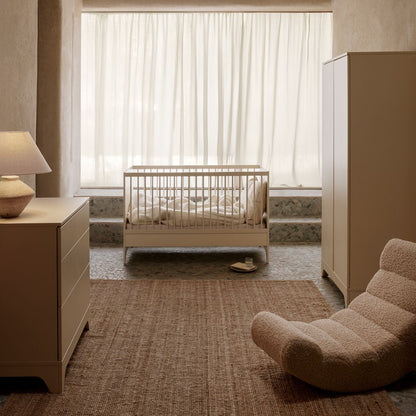 Babybett Tsugi - Butter 120x70cm  (inkl. Rausfallschutz)