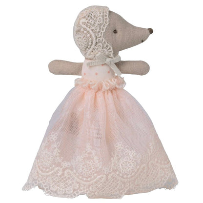 Babymaus im Kleid - Rose - little something