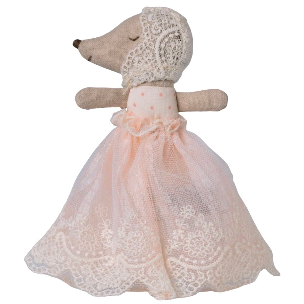 Babymaus im Kleid - Rose - little something
