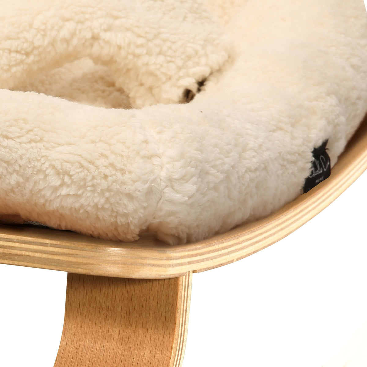 Babywippe "LEVO fur milk" Teddy ecru - little something