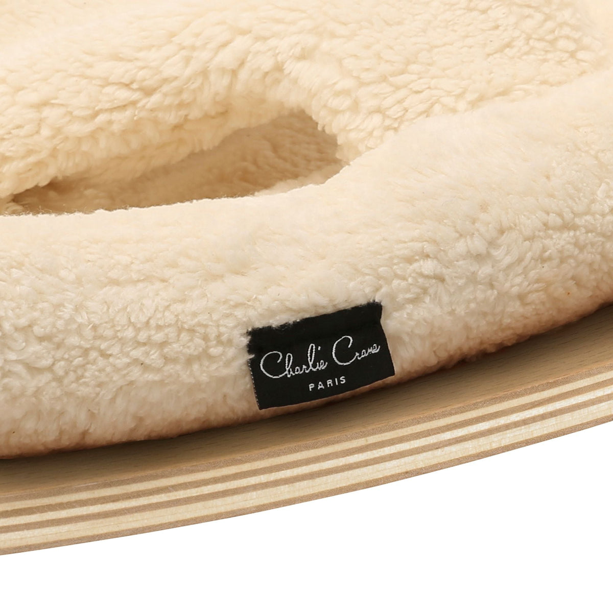 Babywippe "LEVO fur milk" Teddy ecru - little something