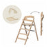 KLAPP Faltbarer Hochstuhl - Eiche natur - Baby Bundle I (inkl Sicherheitsbügel & Tablett) - desert sand - little something