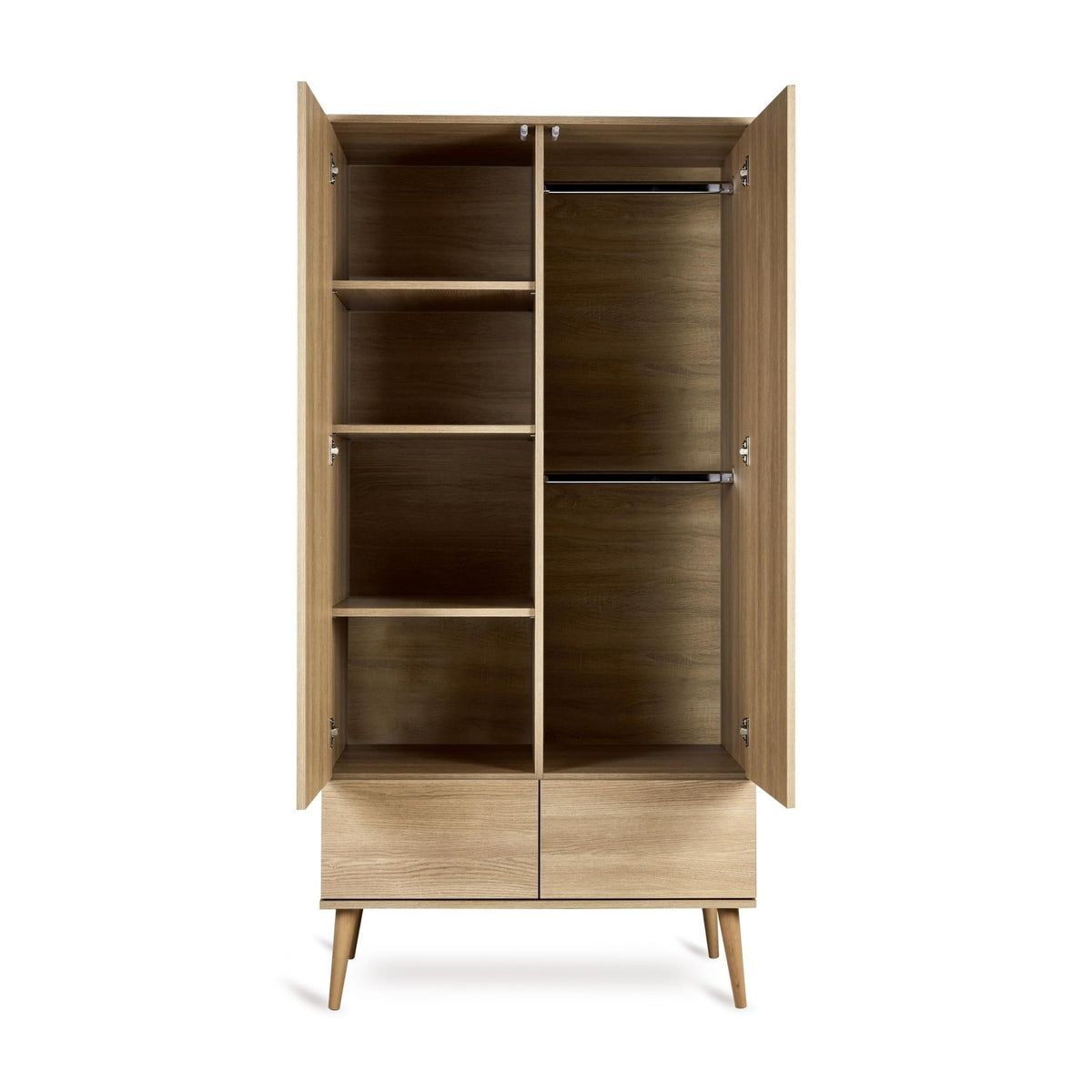 Kleiderschrank 2 - türig Flow - Honey Ash - little something