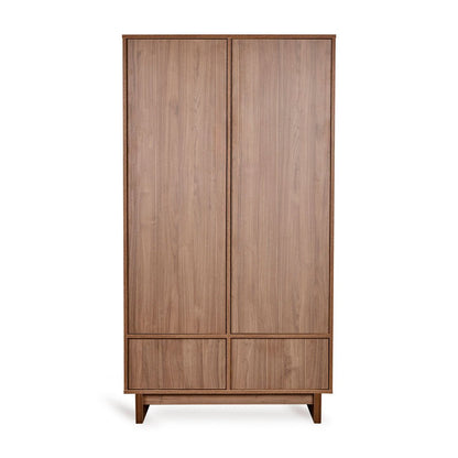 Kleiderschrank 2 - türig Kyo - Walnut - little something