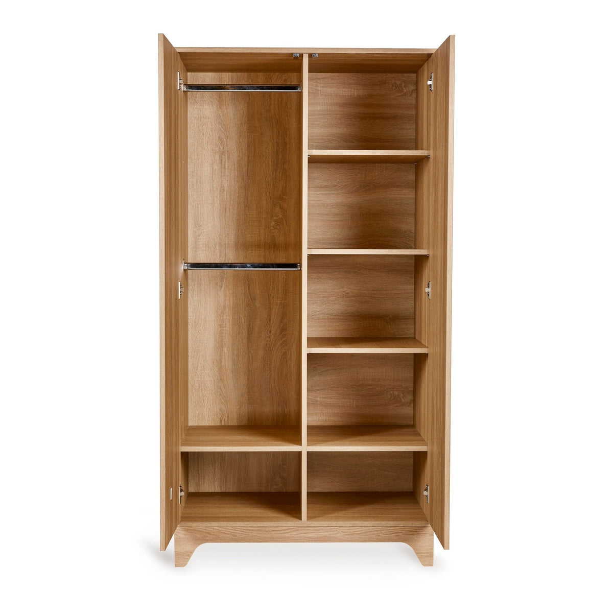 Kleiderschrank 2-türig Tsugi - Honey Ash