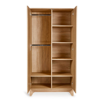 Kleiderschrank 2-türig Tsugi - Honey Ash
