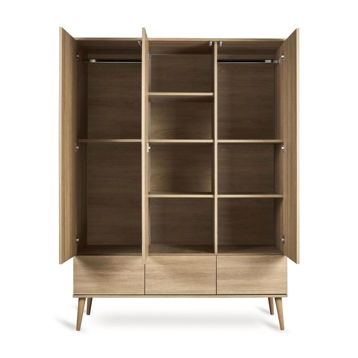 Kleiderschrank 3 - türig Flow - Honey Ash - little something