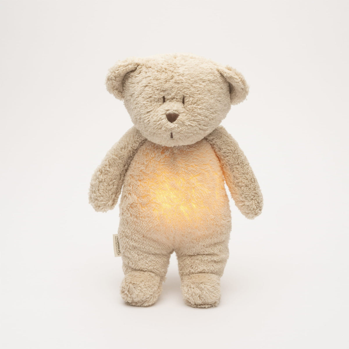 Moonie Bär Organic Nachtlicht, Einschlafhilfe &amp; Kuscheltier - Sand natur - little something