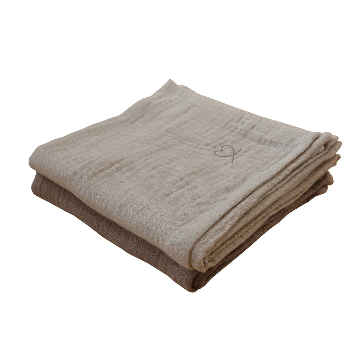 Musselin Tuch 2er Set - Clay/ Earth - little something
