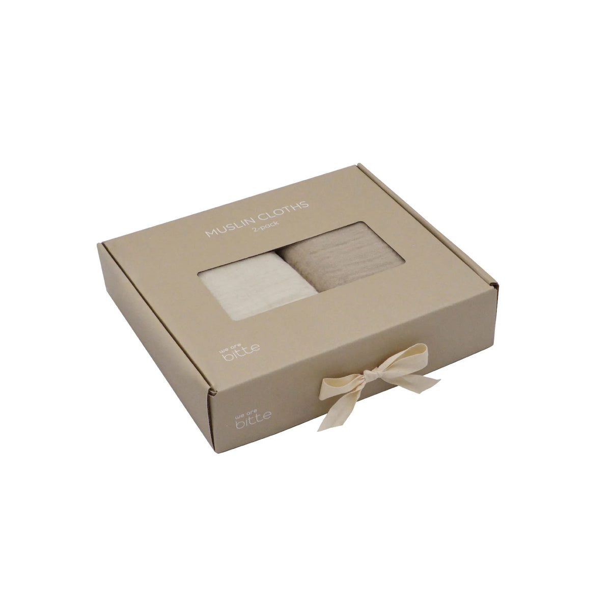 Musselin Tuch 2er Set - Light sand / Clay - little something