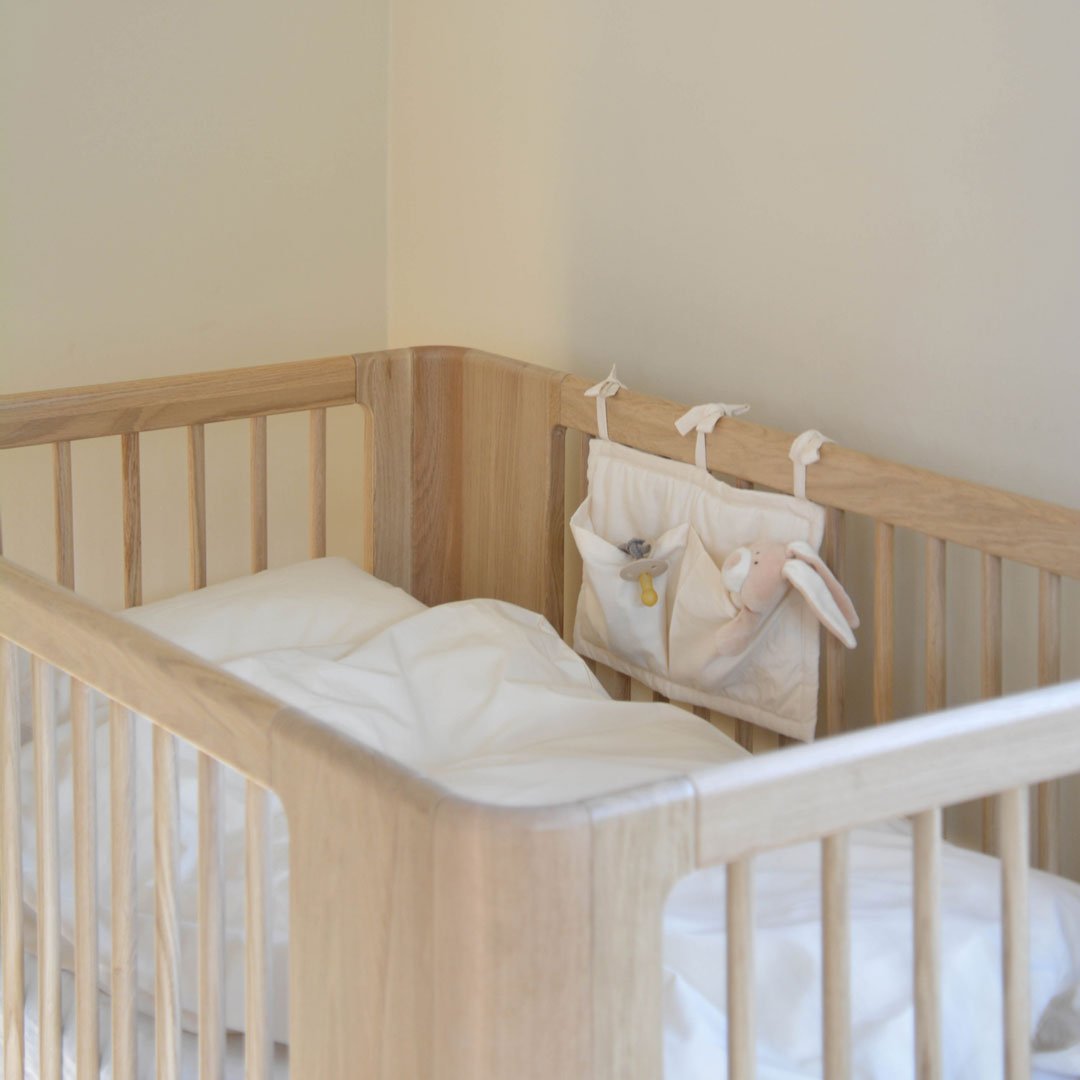 Nature Babybett 2.0 - Eiche 124,5x72,5cm (inkl. Umbauset in ein Kinderbett 164,5x72,5cm) - little something