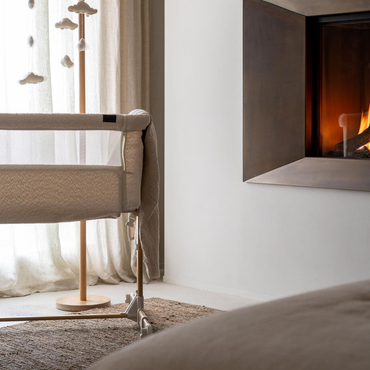 Side-by-Side Beistellbett Cream - little something