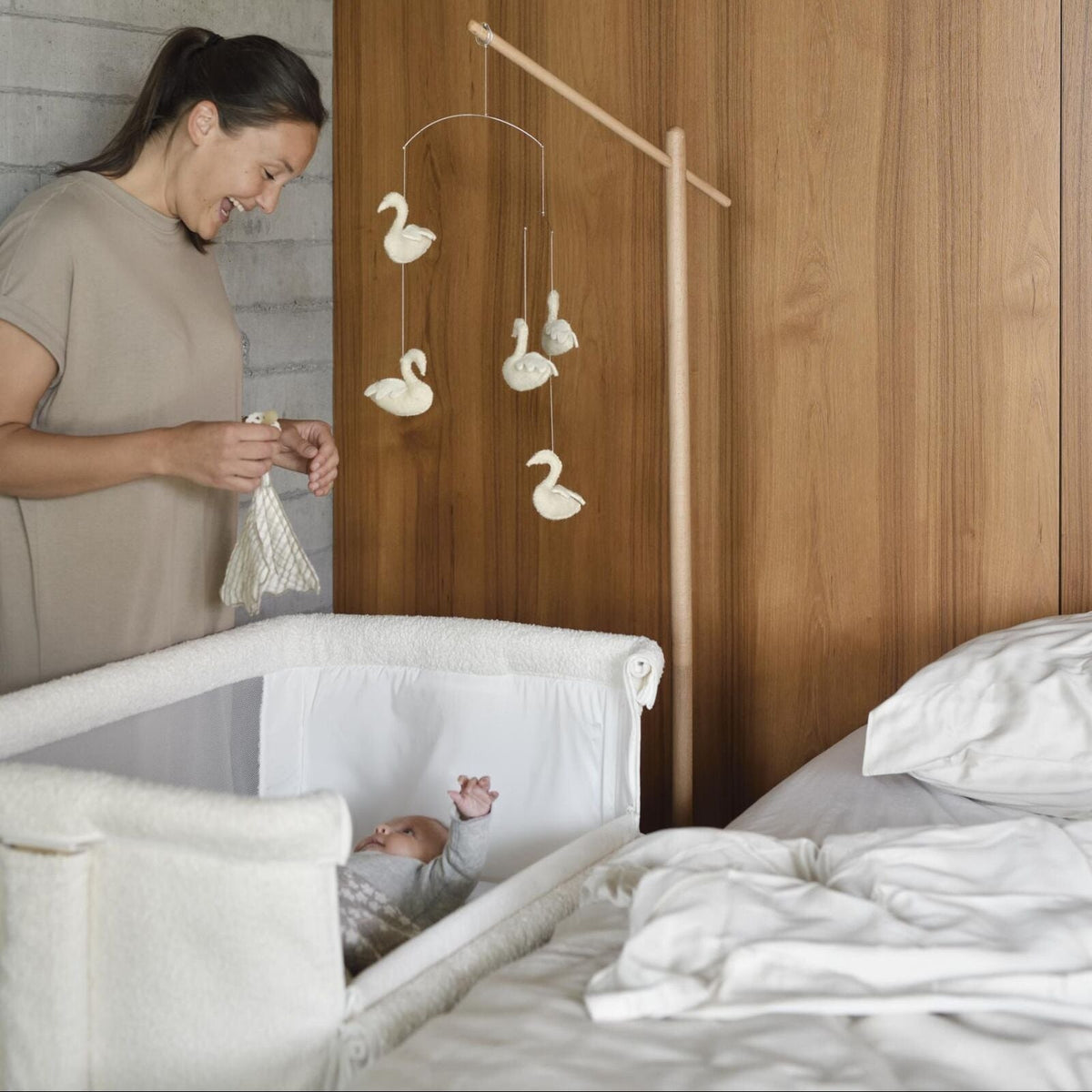 Side-by-Side Beistellbett Cream - little something