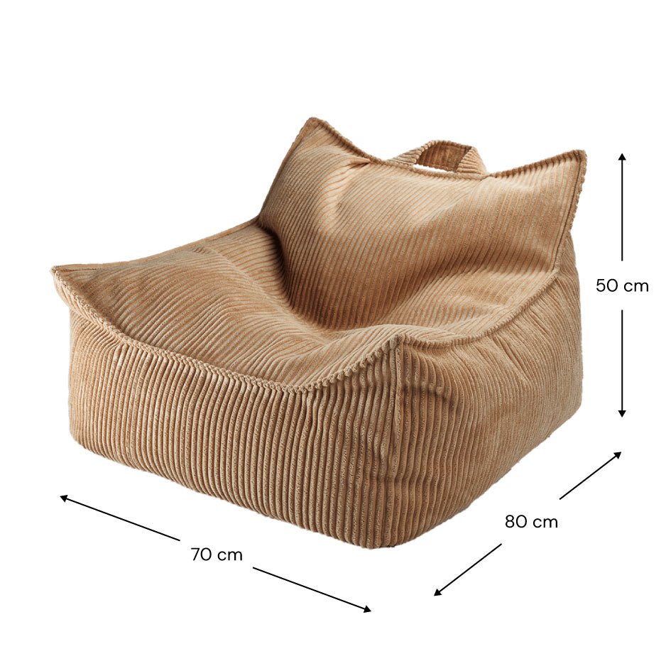 Sitzkissen Cord "Beanbag Toffee" - little something