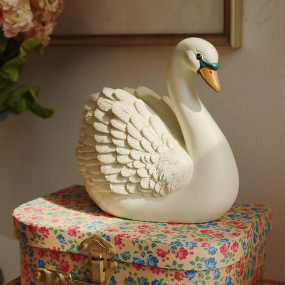 Spardose Schwan "Polyresin Money Bank Swan" - little something