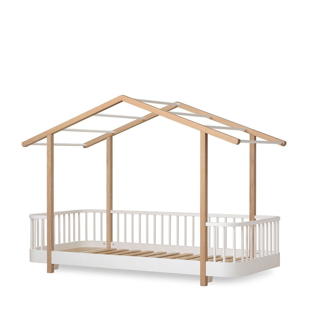 Wood Original Hausbett 90x200 cm - Weiß/Eiche - little something