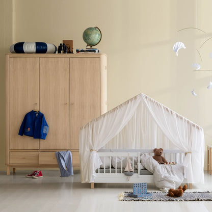 Wood Original Hausbett 90x200 cm - Weiß/Eiche - little something