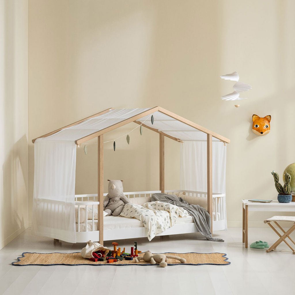 Wood Original Hausbett 90x200 cm - Weiß/Eiche - little something