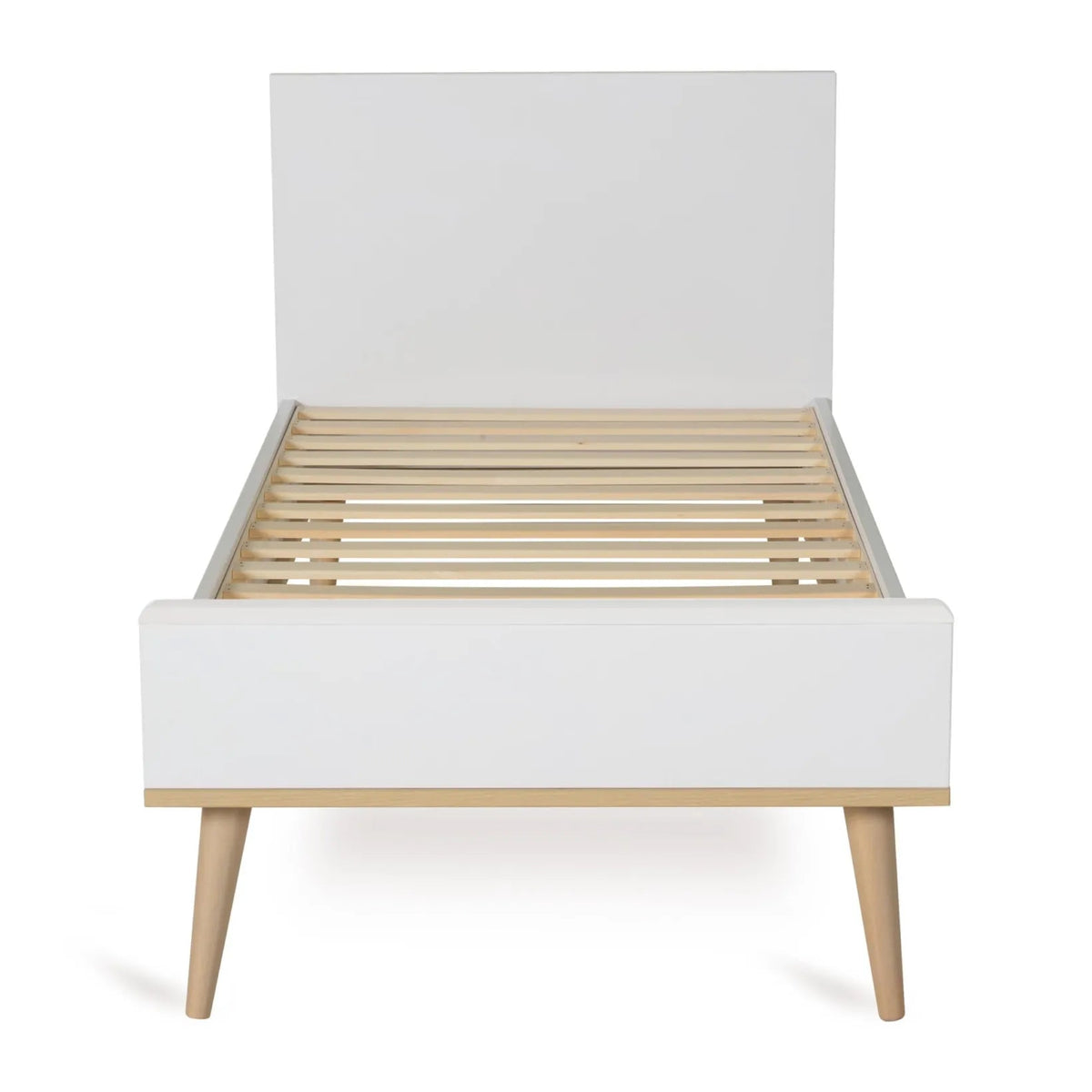 Babybett Flow - White 140x70cm (inkl. Umbaumöglichkeit in ein Kinderbett 140x70cm) - little something