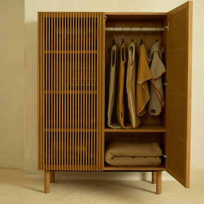 Kleiderschrank 2-türig Hai No Ki - Natural Ash - little something