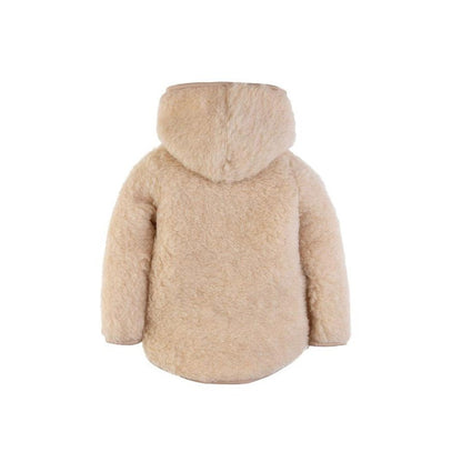 Wolljacke mit Kapuze "Mody" beige - little something